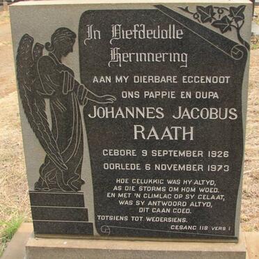 RAATH Johannes Jacobus 1926-1973