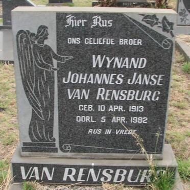 RENSBURG Wynand Johannes, Janse van 1913-1982