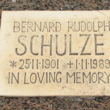 SCHULZE Bernard Rudolph 1901-1989