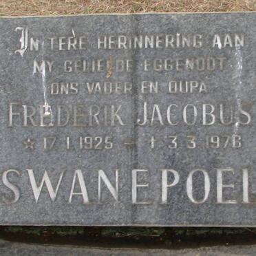 SWANEPOEL Frederik Jacobus 1925-1976