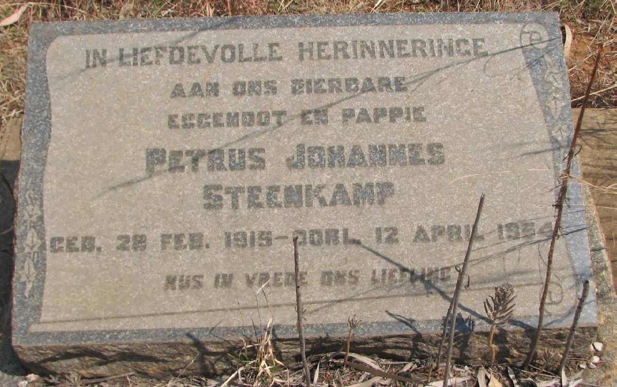 STEENKAMP Petrus Johannes 1915-1954