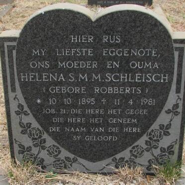 SCHLEISCH Helena S.M.M. nee ROBBERTS 1895-1981