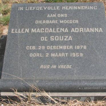SOUZA Ellen Magdalena Adrianna, de 1876-1959