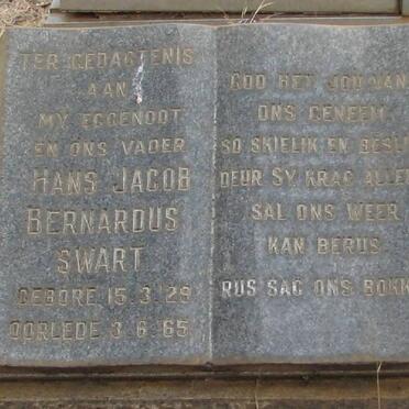 SWART Hans Jacob Bernardus 1929-1965