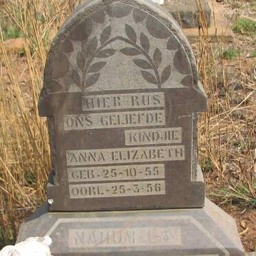 ZWEEL Anna Elizabeth, van 1955-1956