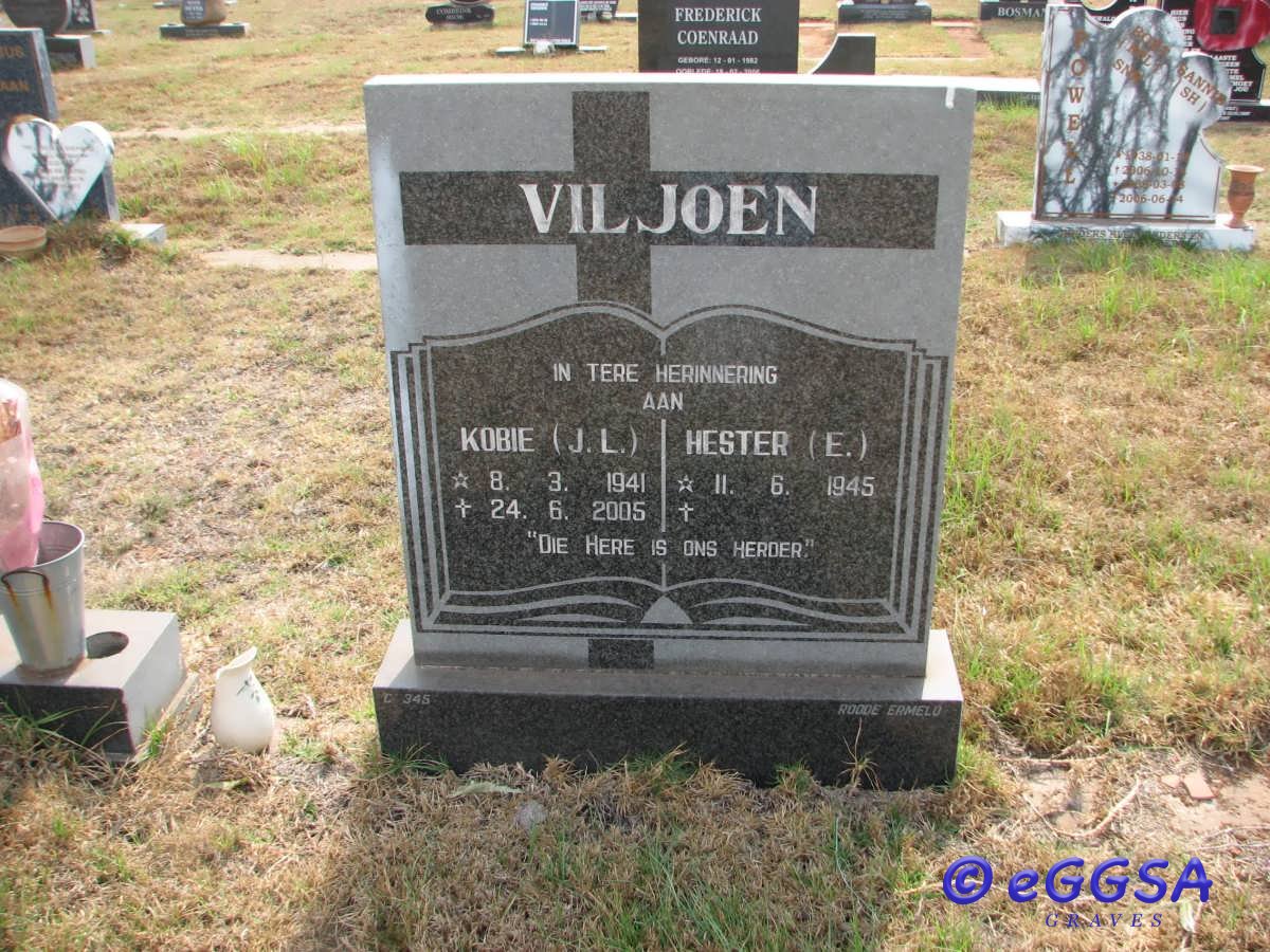 VILJOEN J.L. 1941-2005 &amp; Hester E. 1945-