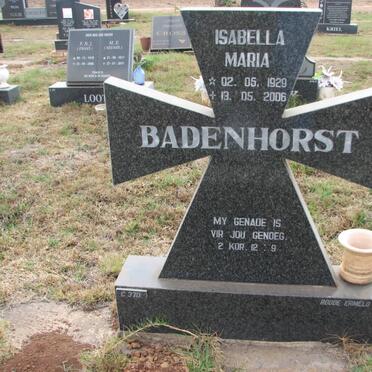 BADENHORST Isabella Maria 1929-2006