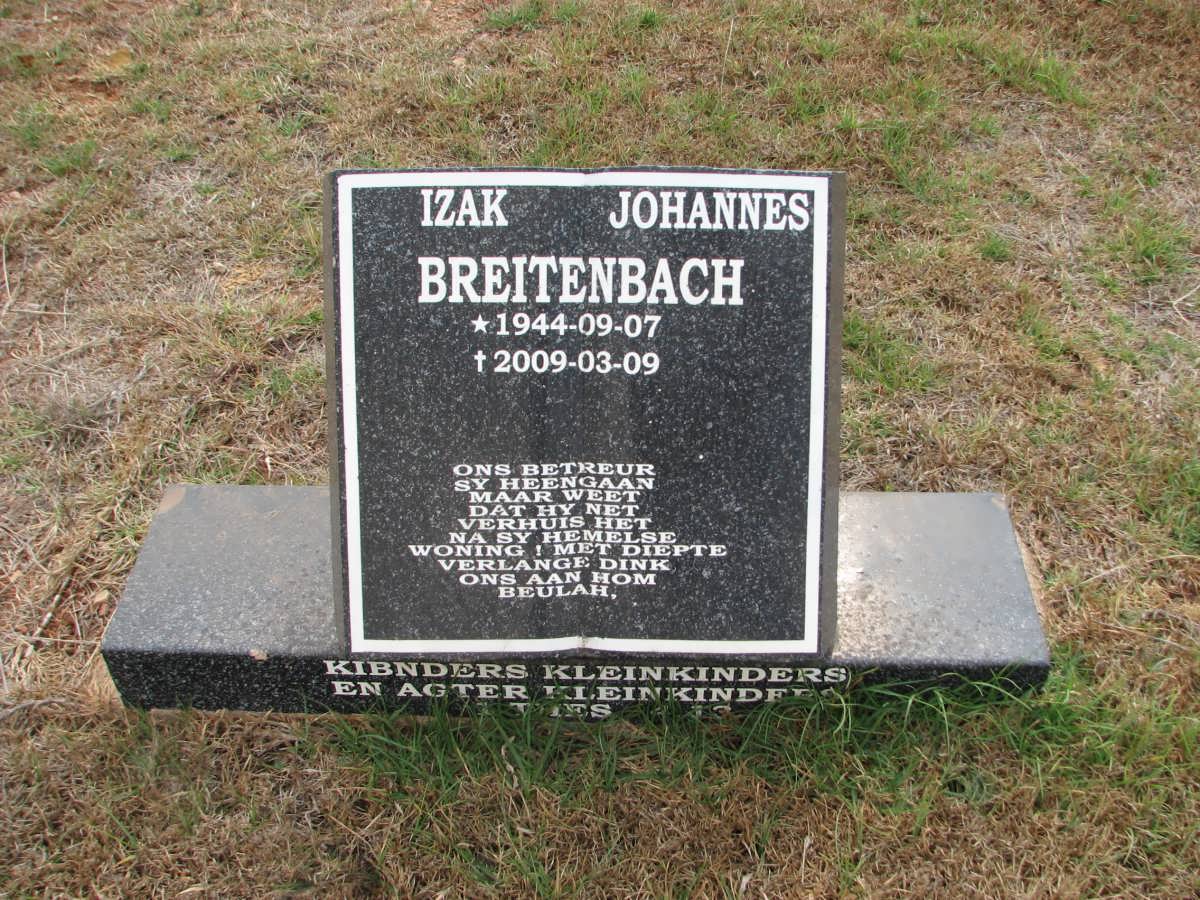 BREITENBACH Izak Johannes 1944-2009