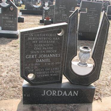 JORDAAN Gert Johannes Daniël 1961-1990