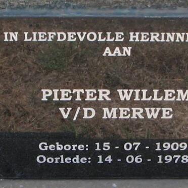 MERWE, van der GRAVE