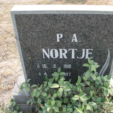 NORTJE P.A. 1910-1997