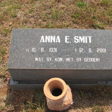 SMIT Anna E. 1931-2001