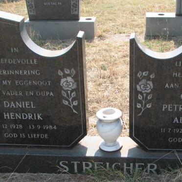STREICHER Daniel Hendrik 1928-1984 &amp; Petronella Alettha 1928-
