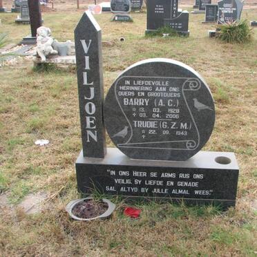 VILJOEN A.C. 1928-2006 &amp; G.Z.M. 1943-