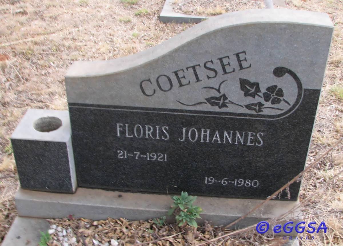 COETSEE Floris Johannes 1921-1980