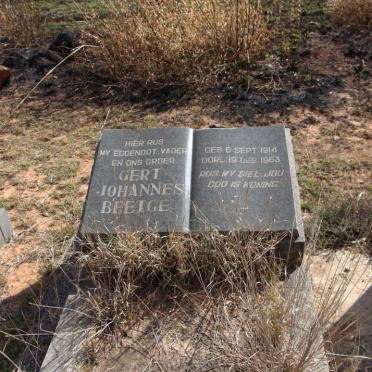 BEETGE Gert Johannes 1914-1963