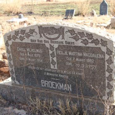 BROEKMAN Carel Wilhelmus 1879-1954 &amp; Heilje Martina Magdalena 1882-1957