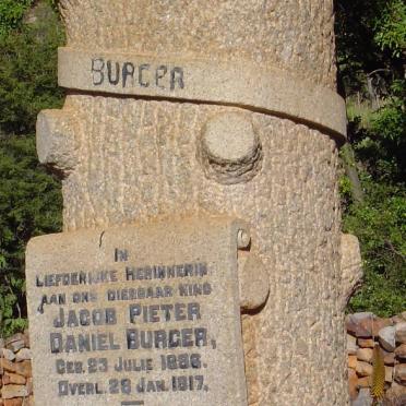 BURGER Jacob Pieter Daniel 1896-1917