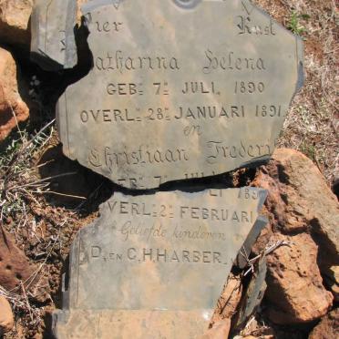 HARBER Catharina Helena 1890-1891 :: HARBER Christiaan Frederik -?