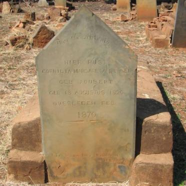 BURGER Cornilia Margareta nee JOUBERT 1826-1870