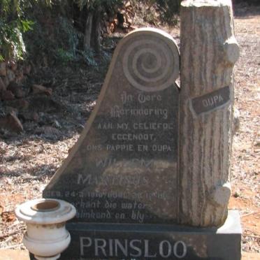 PRINSLOO Willem Marthinus 1910-1968