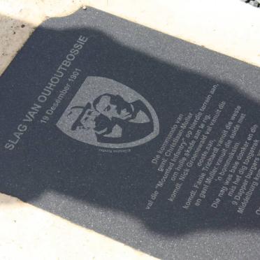 06. Plaque with the history on "The Battle of Ouhoutbossie"