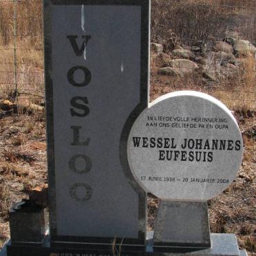 VOSLOO Wessel Johannes Eufesuis 1938-2008