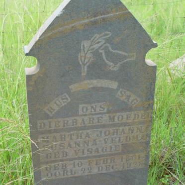 VELDMAN Martha Johanna Susanna nee VISAGIE 1861-1928