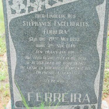FERREIRA Stephanus Engelbertus 1893-1946