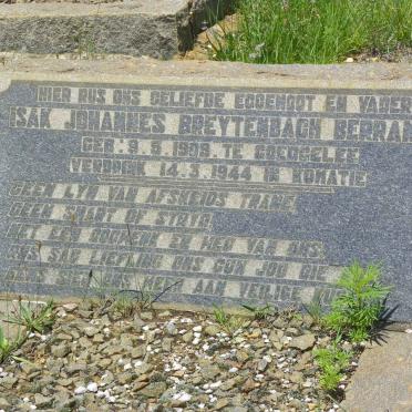 BERRANGE Isak Johannes Breytenbach 1909-1944