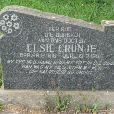 CRONJE Elsie 1919-1966