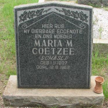 COETZEE Maria M. nee SCHASLI 1907-1962