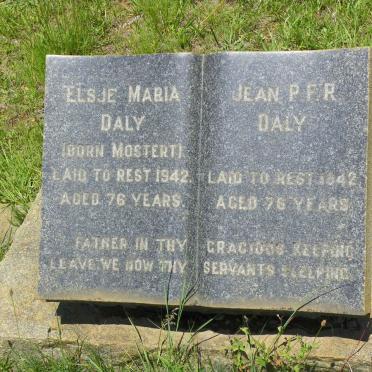 DALY Jean P.F.R. -1942 &amp; Elsje Maria MOSTERT -1942