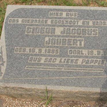 JOUBERT Gideon Jacobus 1885-1955