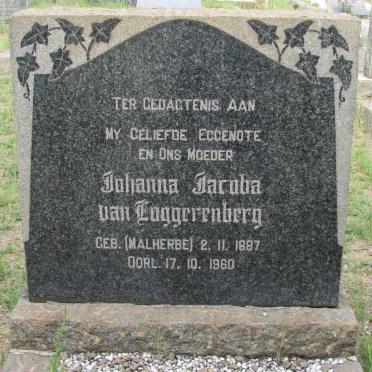 LOGGERENBERG Johanna Jacoba, van nee MALHERBE 1887-1960