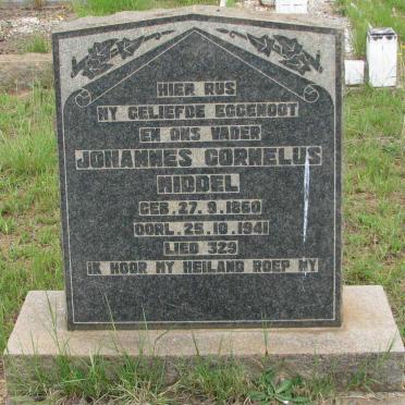 MIDDEL Johannes Cornelus 1860-1941 