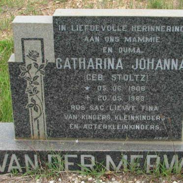 MERWE Catharina Johanna, van der nee STOLTZ 1906-1983