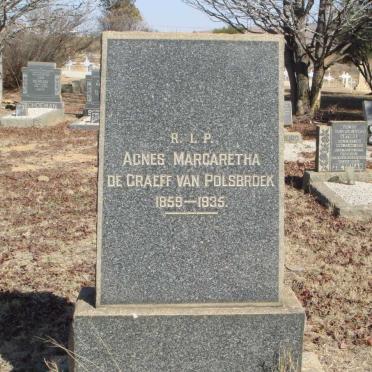 POLSBROEK Agnes Margaretha, de Graeff van 1859-1935