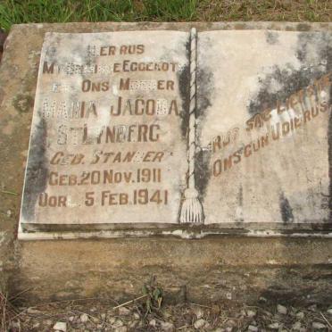 STEYNBERG Maria Jacoba nee STANDER 1911-1941