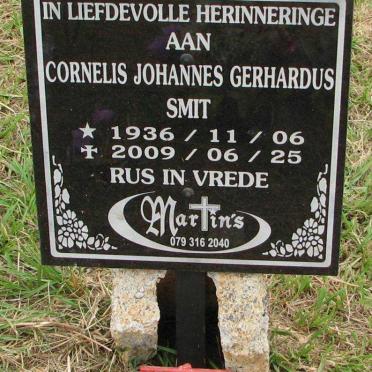 SMIT Cornelis Johannes Gerhardus 1936-2009