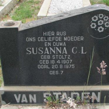 STADEN Susanna C.L., van nee STOLTZ 1907-1975