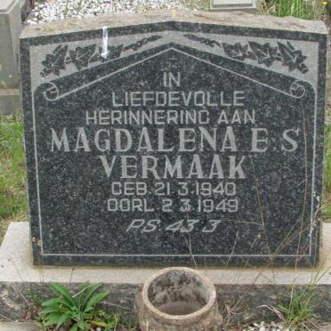 VERMAAK Magdalena E.S. 1940-1949