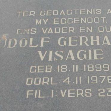 VISAGIE Rudolf Gerhardus 1899-1976