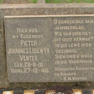 VENTER Pieter Johannes Lodewyk 1918-1946