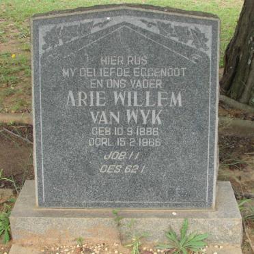 WYK Arie Willem, van 1886-1966