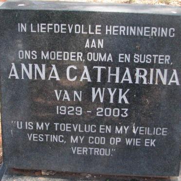 WYK Anna Catharina, van 1929-2003