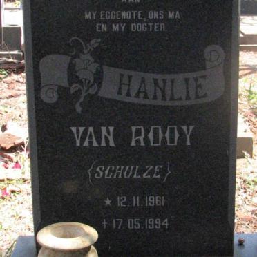 ROOY  Hanlie nee SCHULZE, van 1961-1994