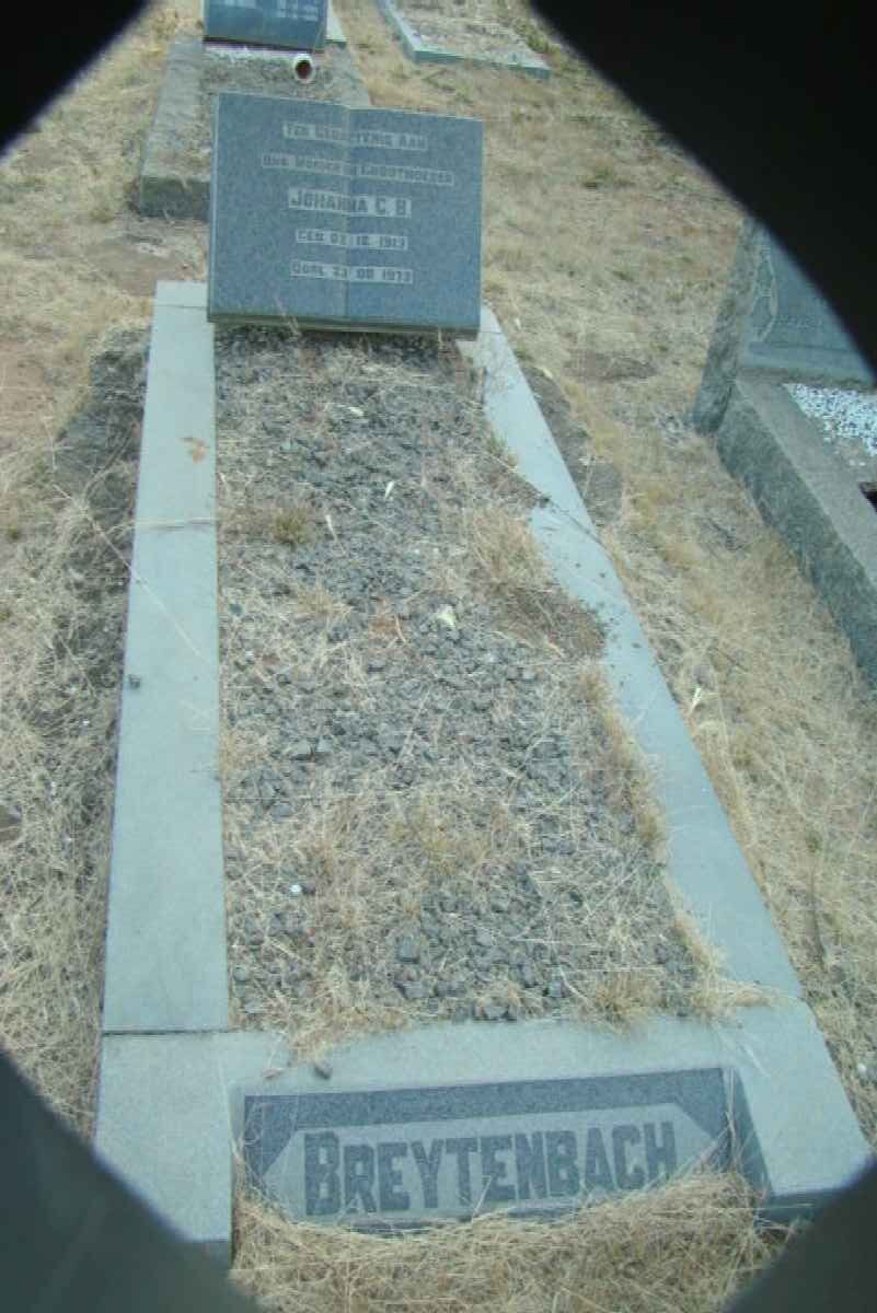 BREYTENBACH Johanna C.B. 1917-1971