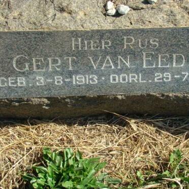 EEDEN Gert, van 1913-1959