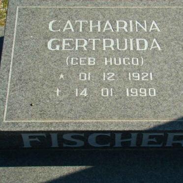 FISCHER Catharina Gertruida nee HUGO 1921-1990
